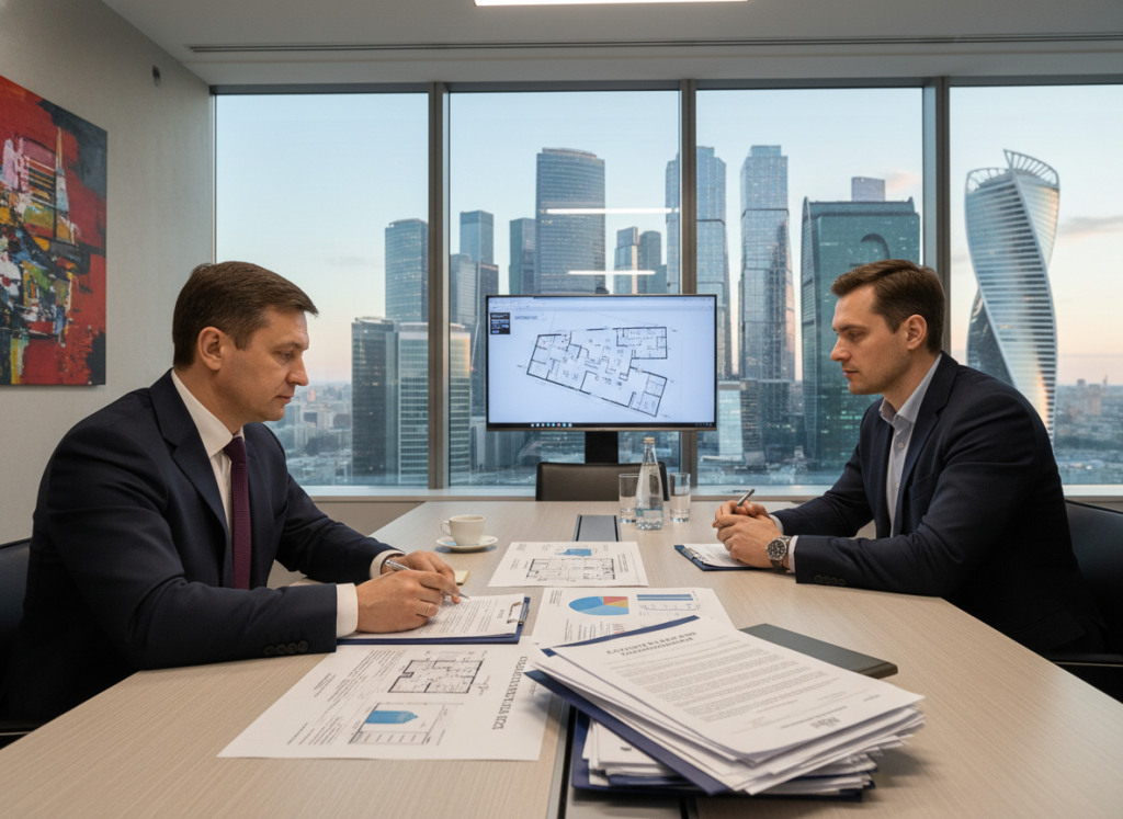 Переговоры в офисе Офисное помещение