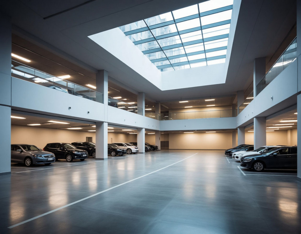 Парковка в офисном здании Парковка